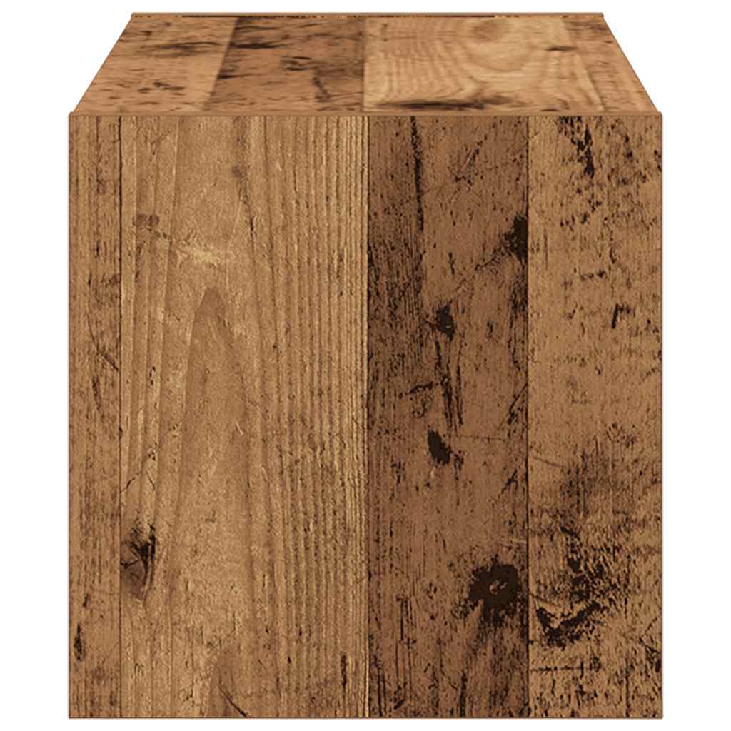 Skostativ stablebar gammelt tre 60x30x30,5 cm