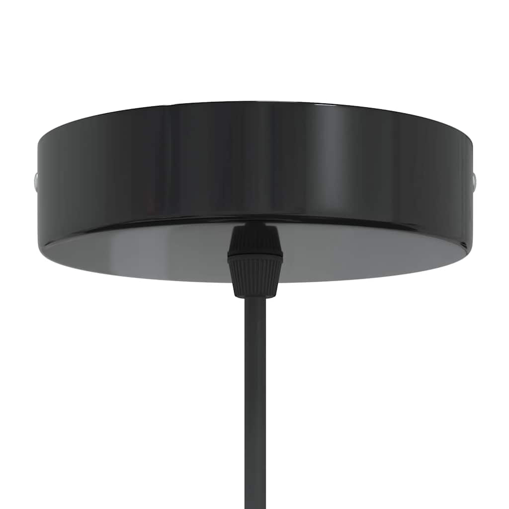 Pendellampe høydejusterbar E27 glans svart Ø 31 cm metall