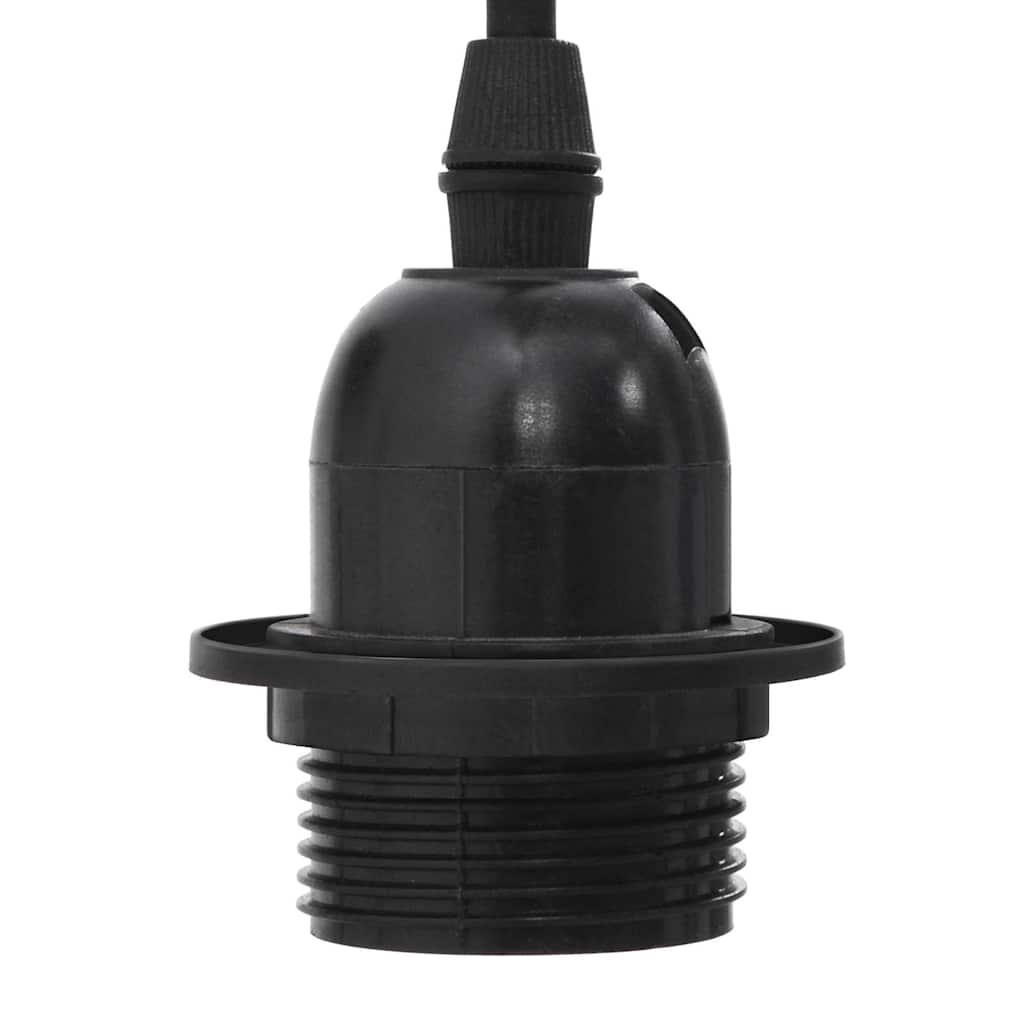 Pendellampe med 5 lampeholdere E27 svart metal