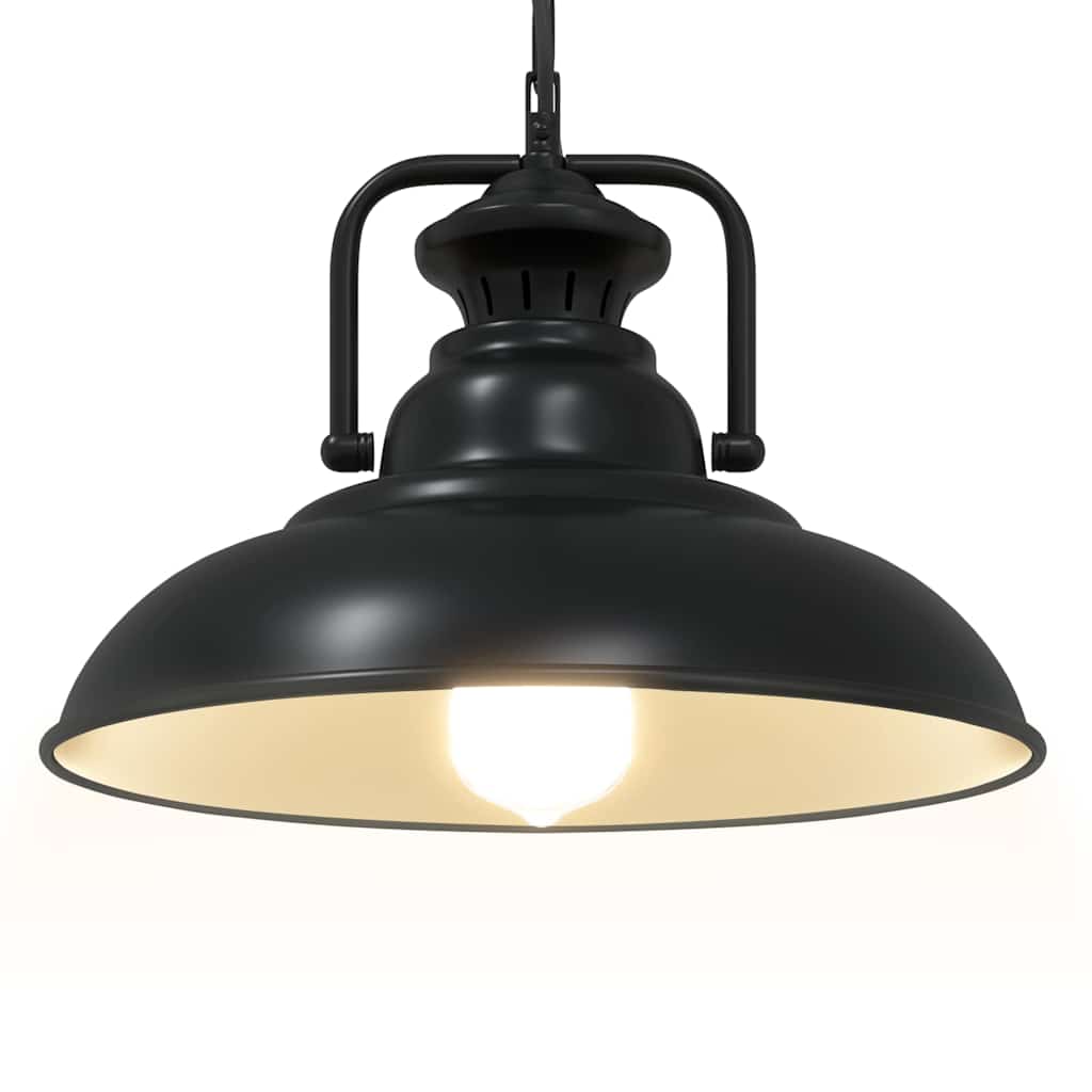 Pendellampe E27 svart Ø 31 cm jern