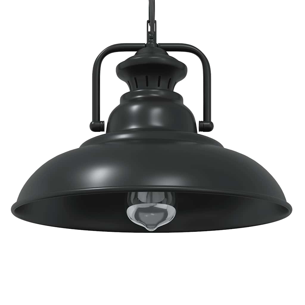 Pendellampe E27 svart Ø 31 cm jern