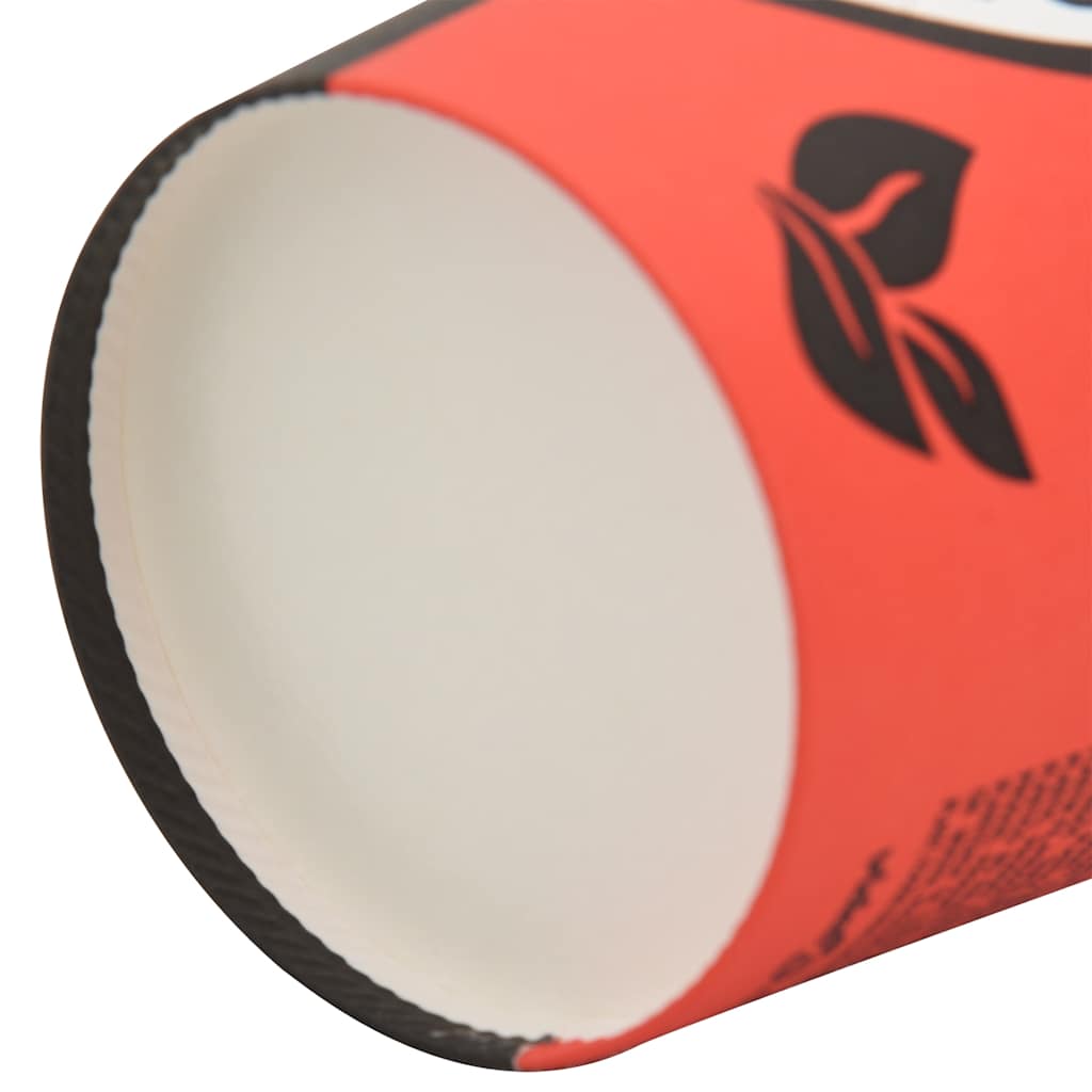 Papir kaffekopper 1000 stk 12oz 300 ml rød og svart