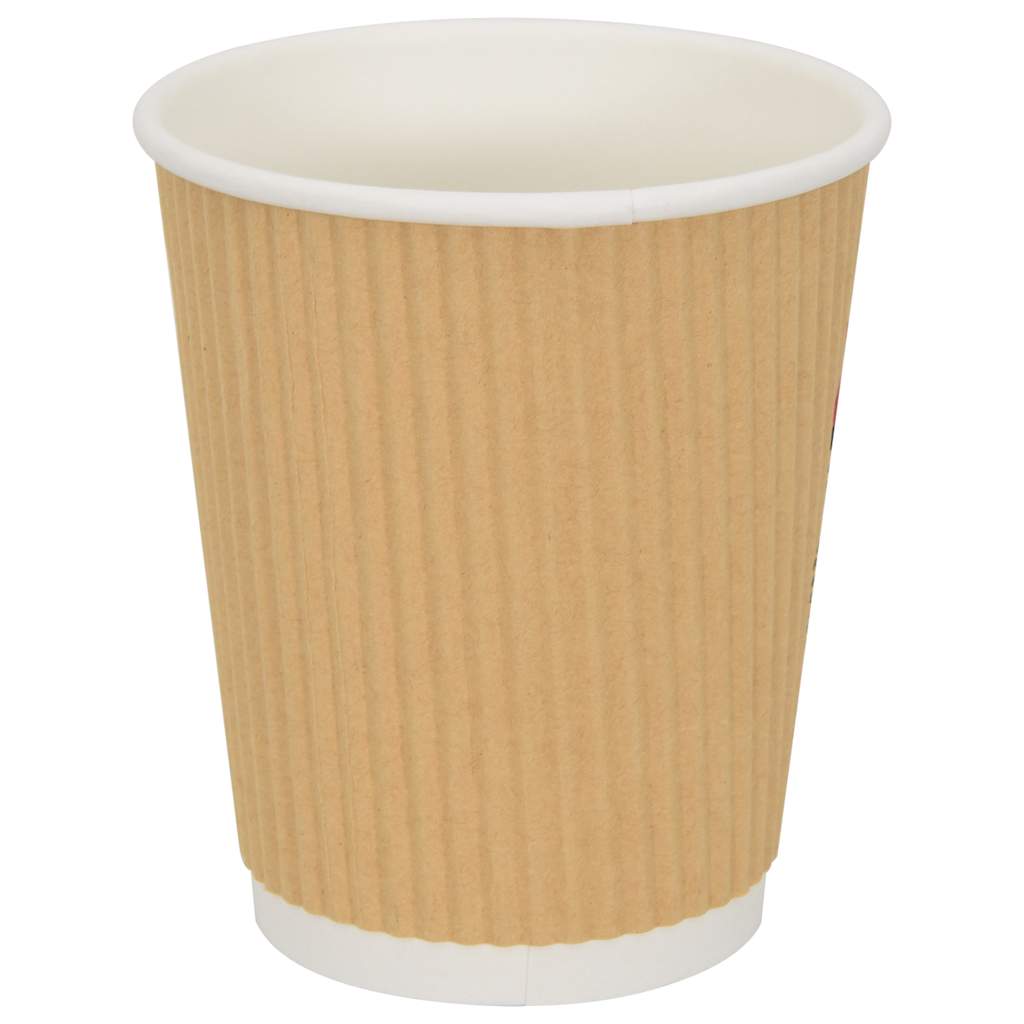 Papir kaffekopper 500 stk 8oz 200 ml brun vidaXL