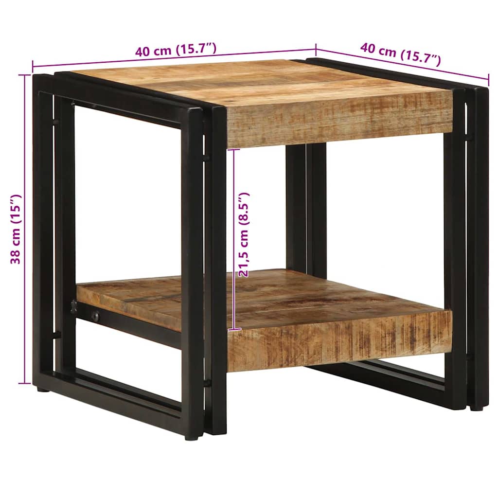 Kaffebord Brun 40 x 40 x 38 cm Massiv mango tre