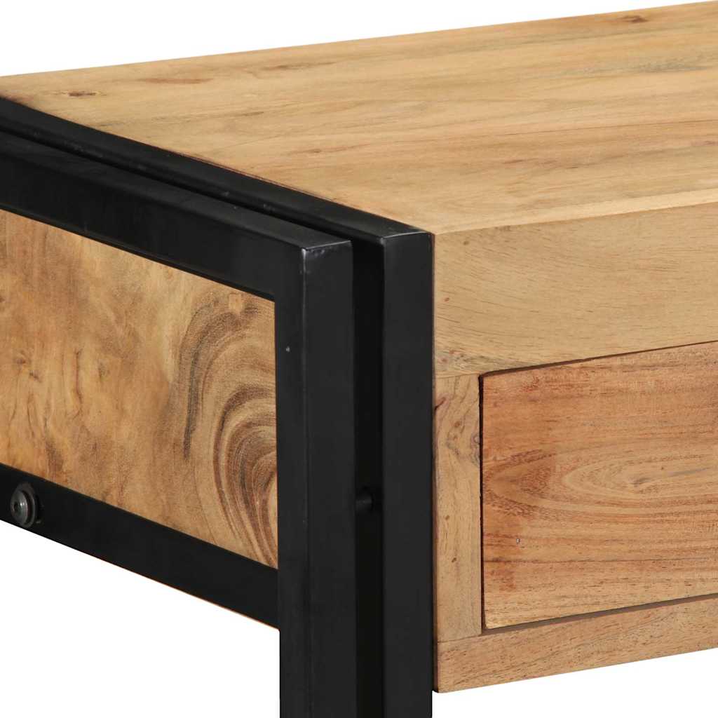 Konsollbord med skuff Brun 90 x 33 x 75 cm Solid akasietre