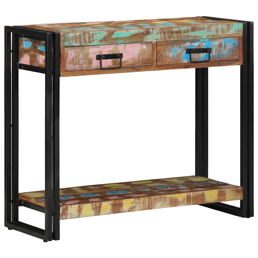 Konsollbord Flerfarget 90 x 33 x 75 cm Massiv Reclaim Tre