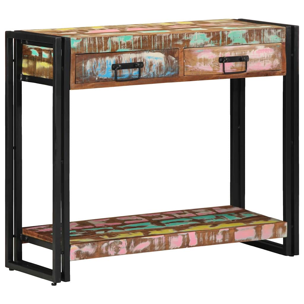 Konsollbord Flerfarget 90 x 33 x 75 cm Massiv Reclaim Tre