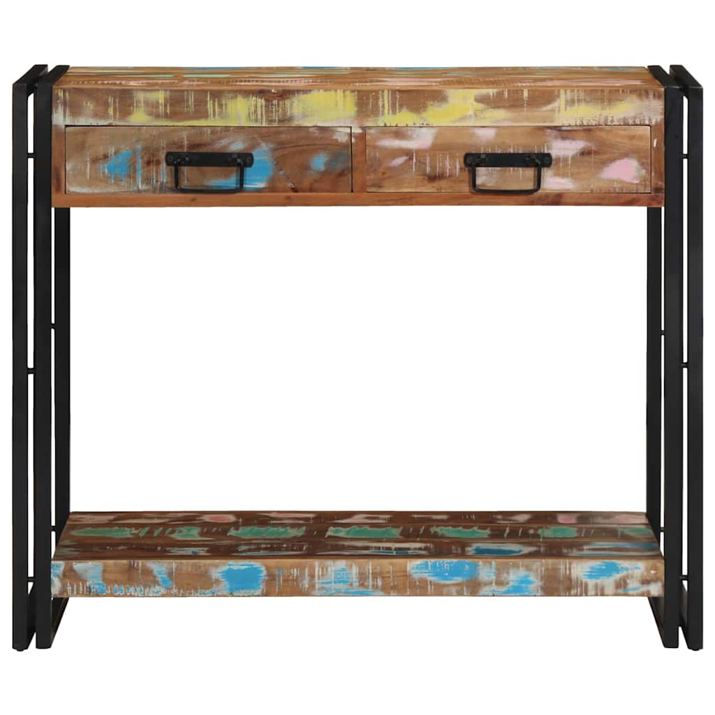 Konsollbord Flerfarget 90 x 33 x 75 cm Massiv Reclaim Tre