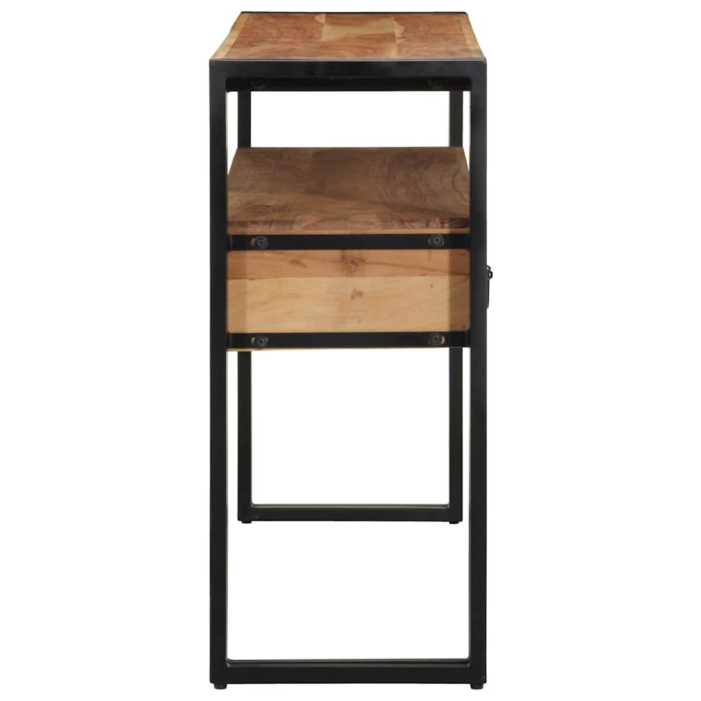 Konsollbord med skuff Brun 120 x 33 x 75 cm Solid akasietre