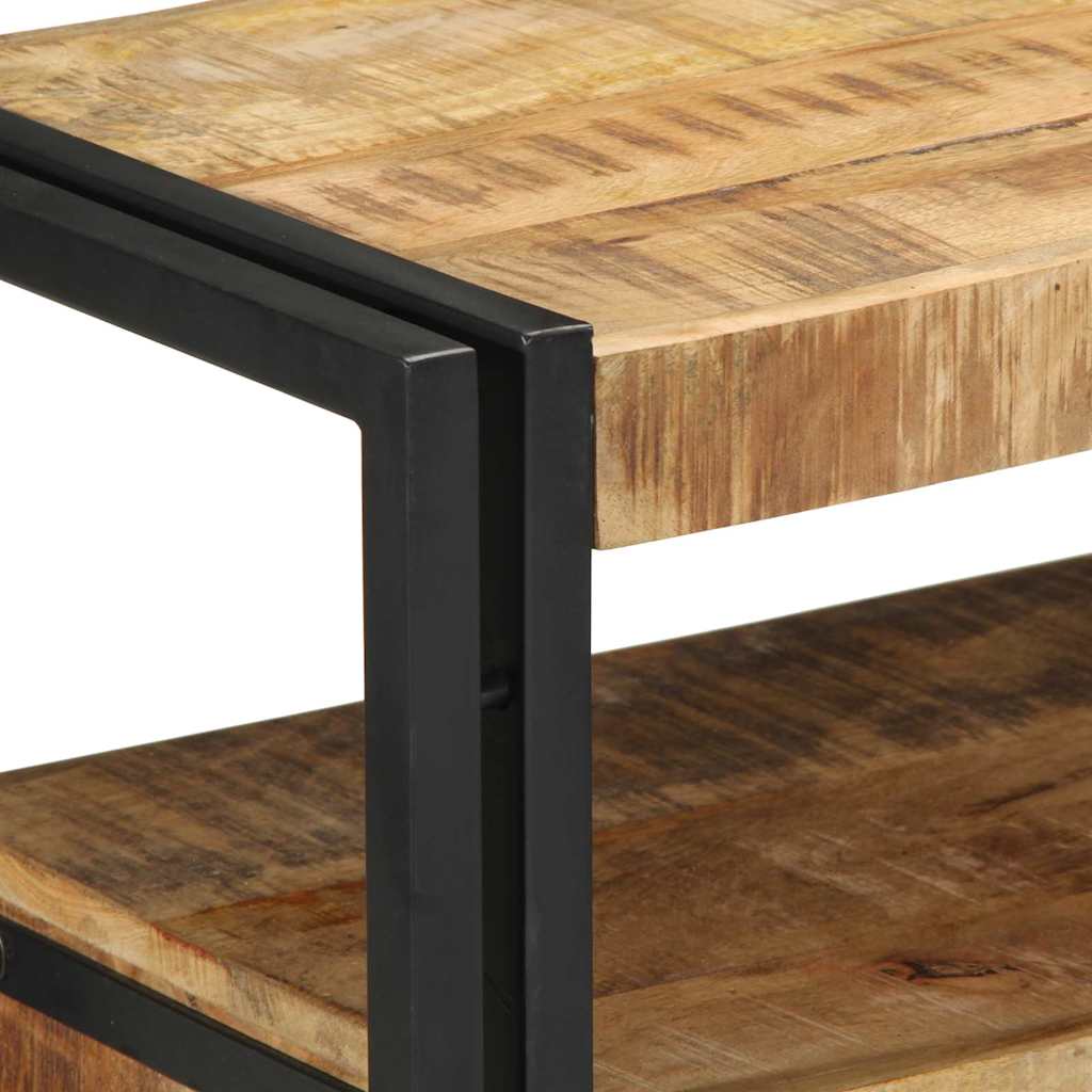 Konsollbord med skuff Brun 90 x 33 x 75 cm Massiv mango tre