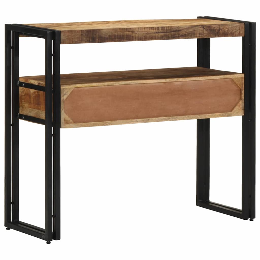 Konsollbord med skuff Brun 90 x 33 x 75 cm Massiv mango tre