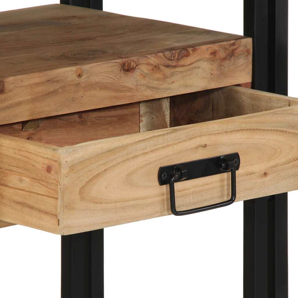 Konsollbord med skuff Brun 90 x 33 x 75 cm Solid akasietre