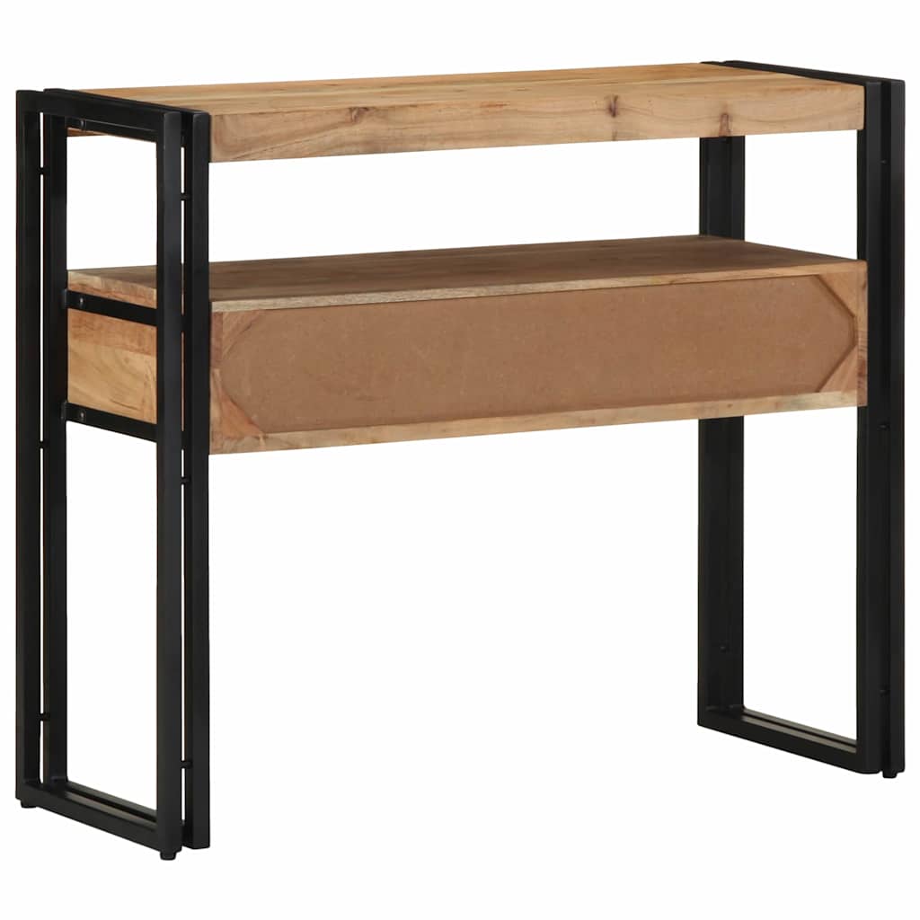 Konsollbord med skuff Brun 90 x 33 x 75 cm Solid akasietre