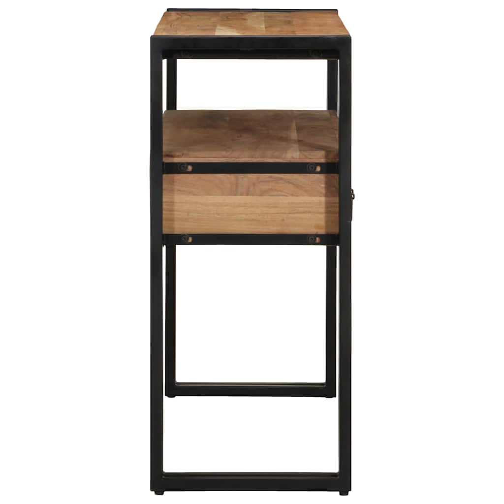 Konsollbord med skuff Brun 90 x 33 x 75 cm Solid akasietre