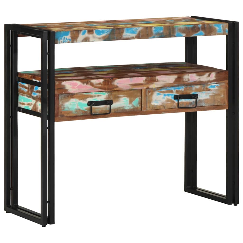 Konsollbord Flerfarget 90 x 33 x 75 cm Massiv Reclaim Tre