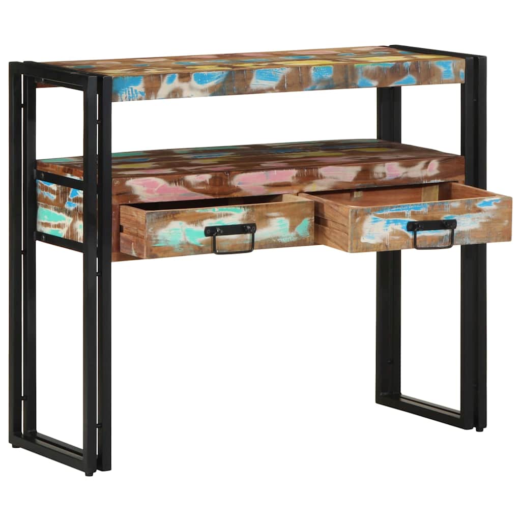 Konsollbord Flerfarget 90 x 33 x 75 cm Massiv Reclaim Tre