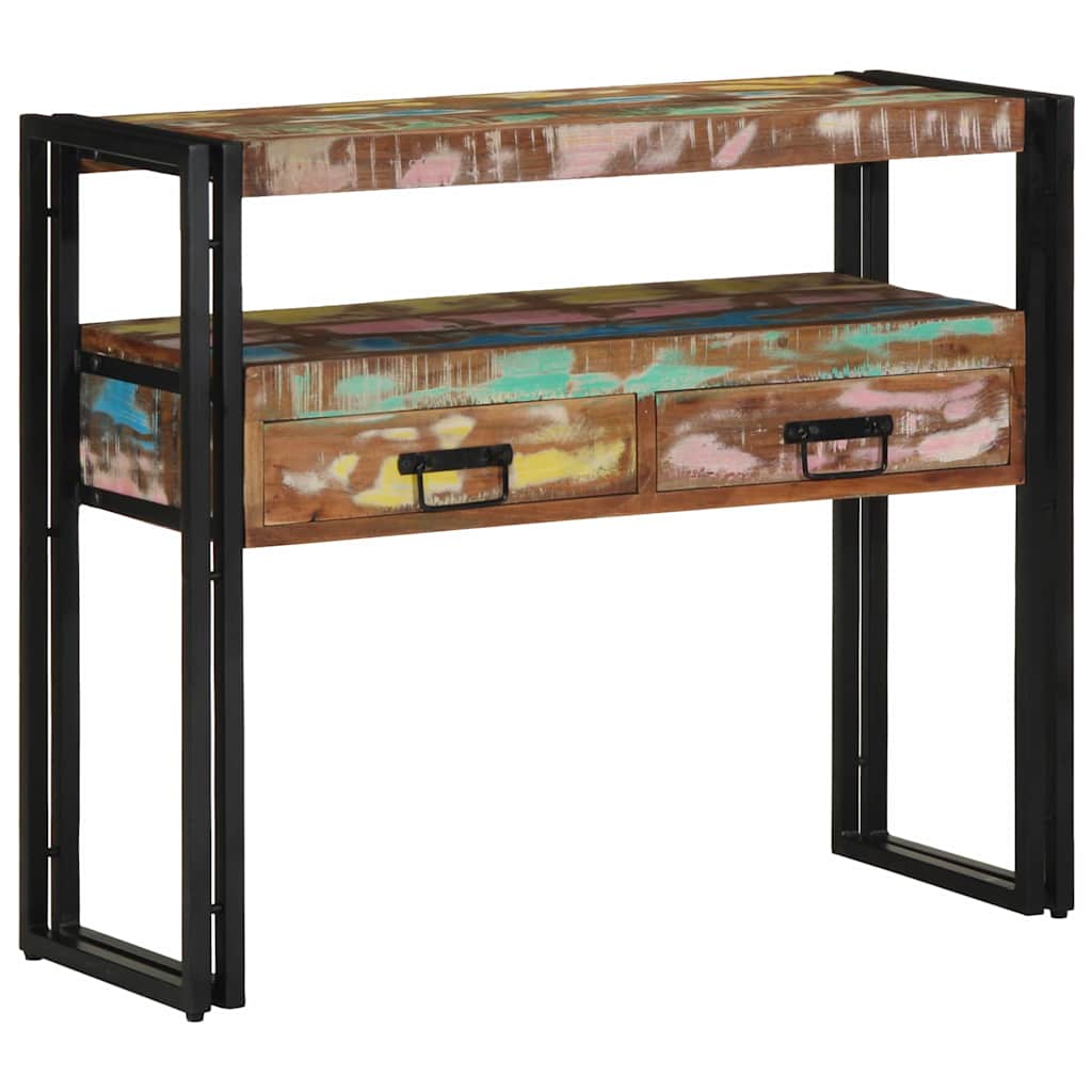 Konsollbord Flerfarget 90 x 33 x 75 cm Massiv Reclaim Tre