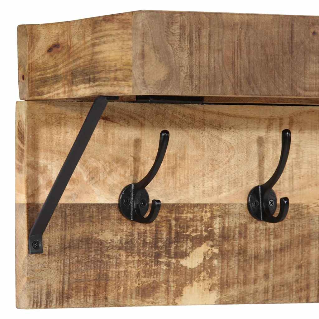 Kleshenger Veggmontert Brun 73 x 19 x 23 cm Massivt mangotre