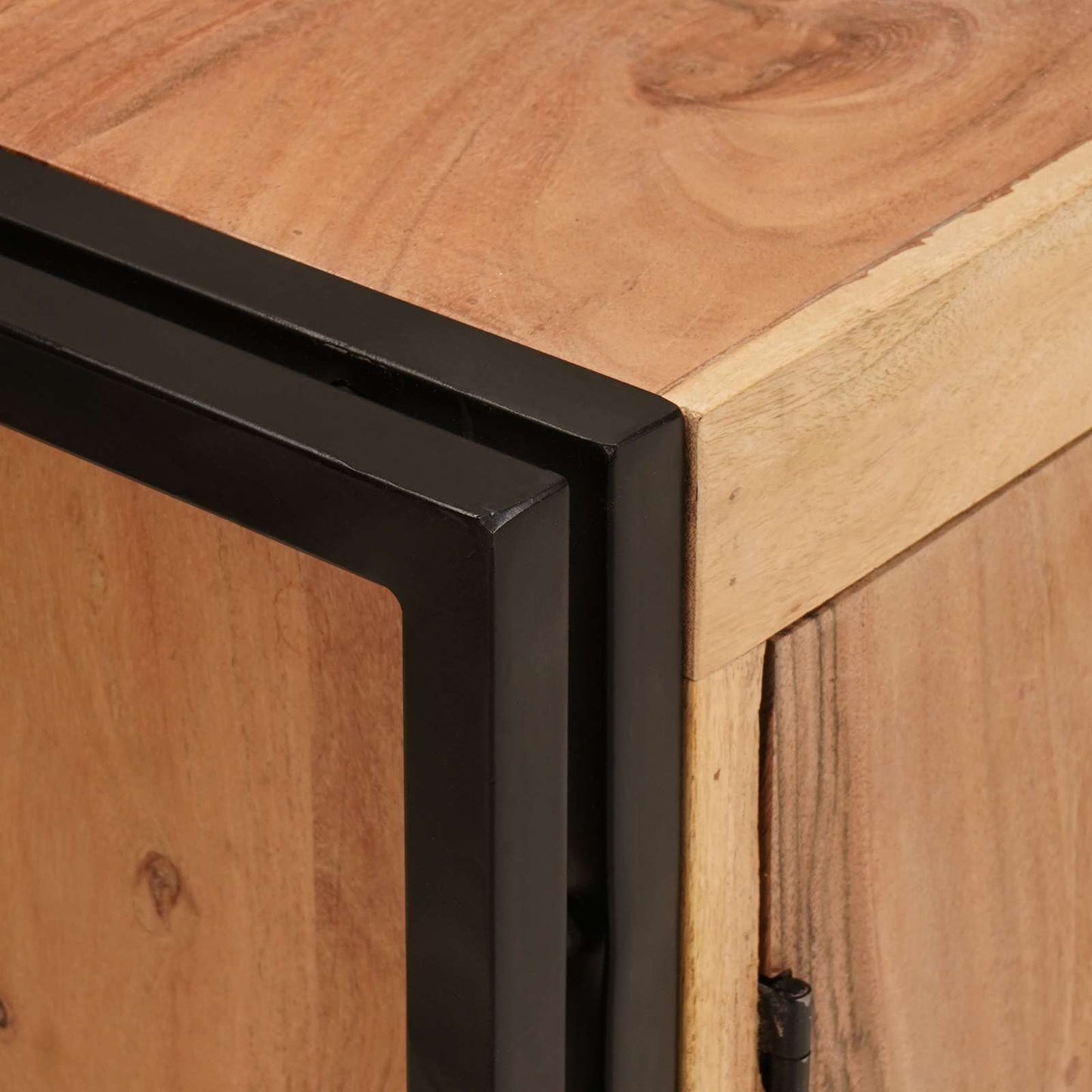 Vaskeskap med hylle Brun 71 x 33 x 58 cm Solid akasietre