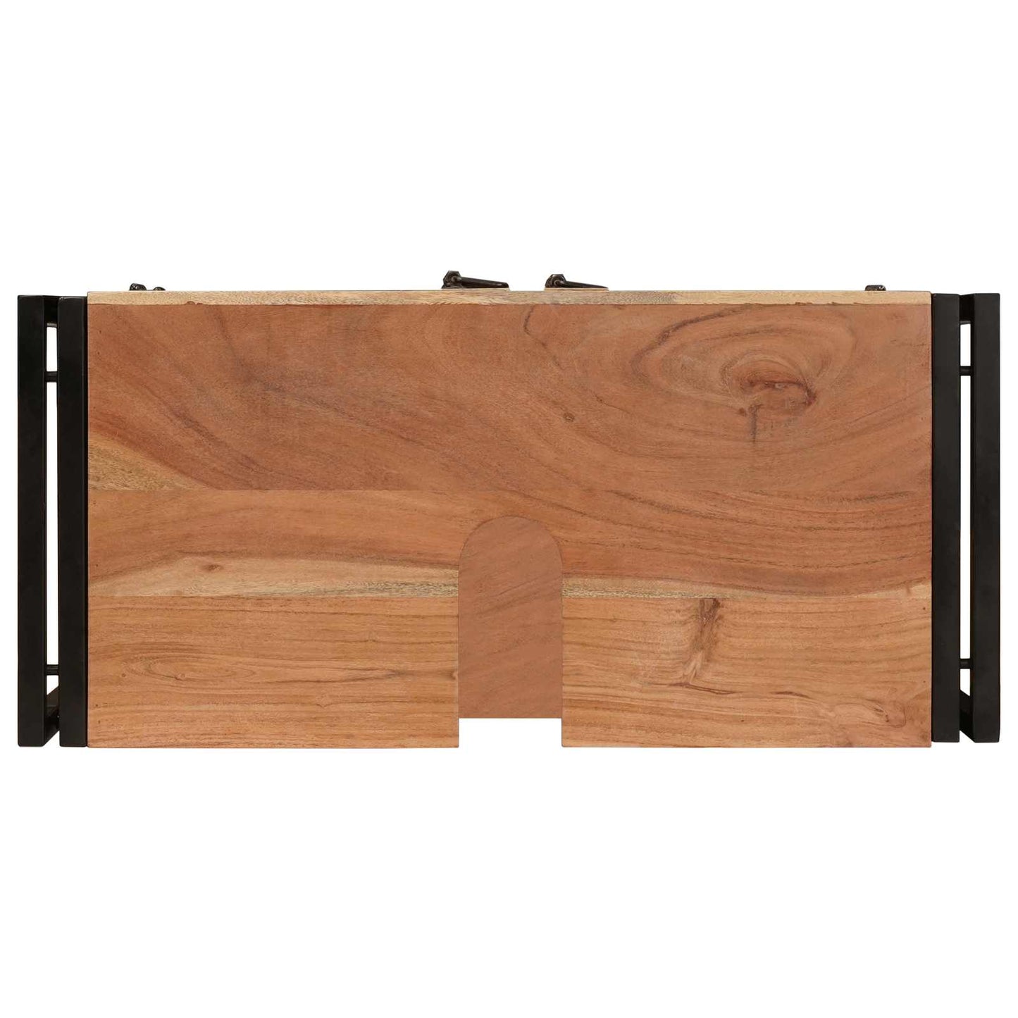 Vaskeskap med hylle Brun 71 x 33 x 58 cm Solid akasietre