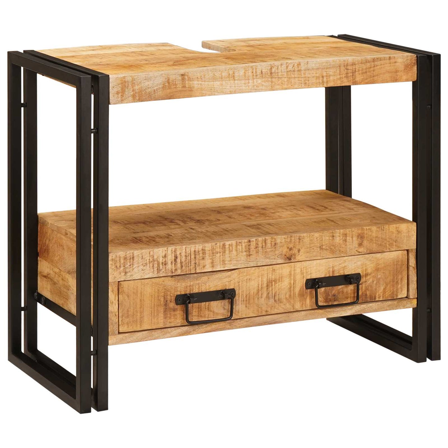 Sminkeskap med skuff Brun 71 x 33 x 58 cm Massiv mango tre