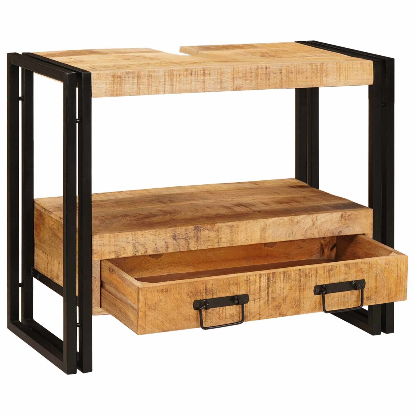 Sminkeskap med skuff Brun 71 x 33 x 58 cm Massiv mango tre