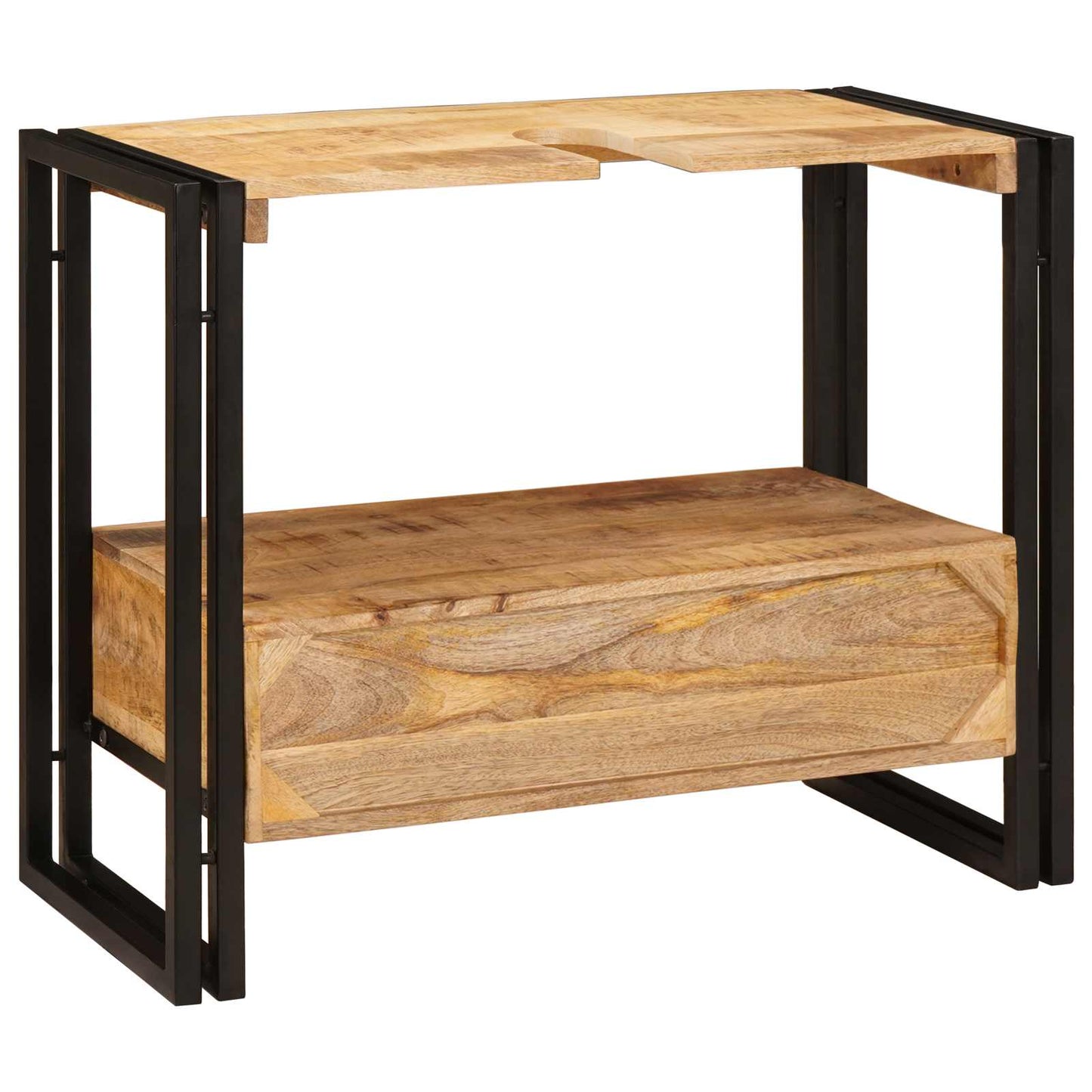 Sminkeskap med skuff Brun 71 x 33 x 58 cm Massiv mango tre
