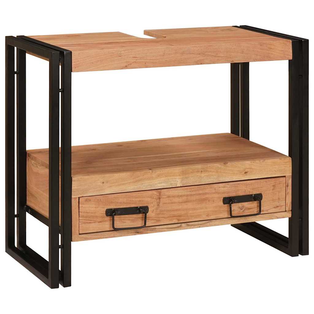 Sminkeskap med skuff Brun 71 x 33 x 58 cm Solid akasietre