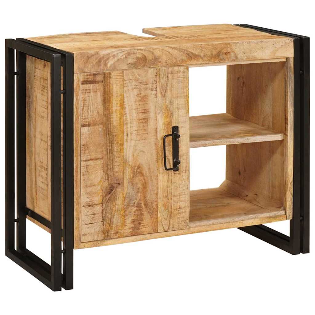 Vaskeskap med hylle Brun 71 x 33 x 58 cm Massiv mango tre