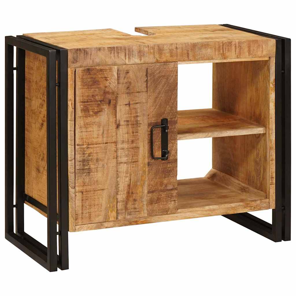 Vaskeskap med hylle Brun 71 x 33 x 58 cm Massiv mango tre
