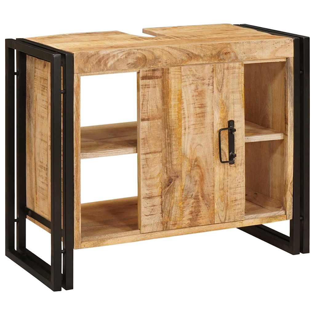 Vaskeskap med hylle Brun 71 x 33 x 58 cm Massiv mango tre