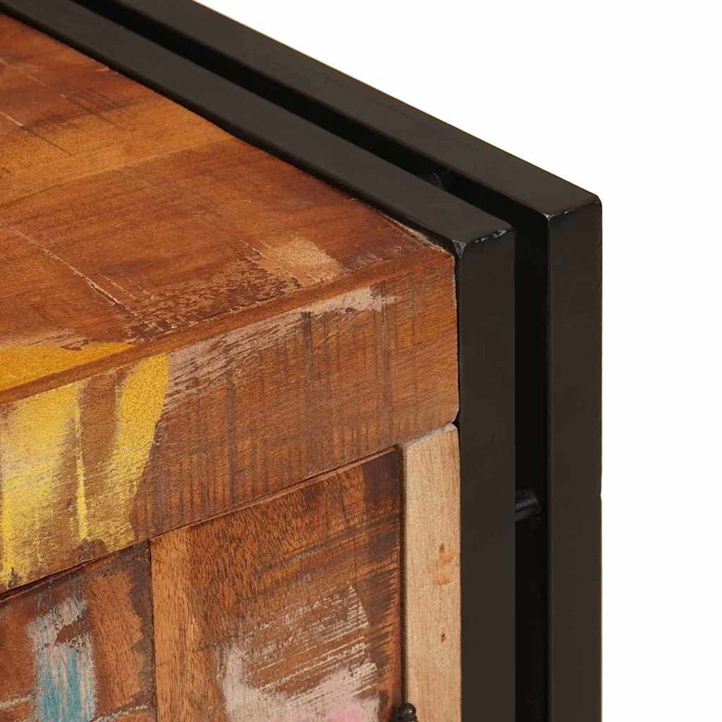 Nattbordskap Flerfarget 66 x 35 x 76 cm gjenvunnet heltre