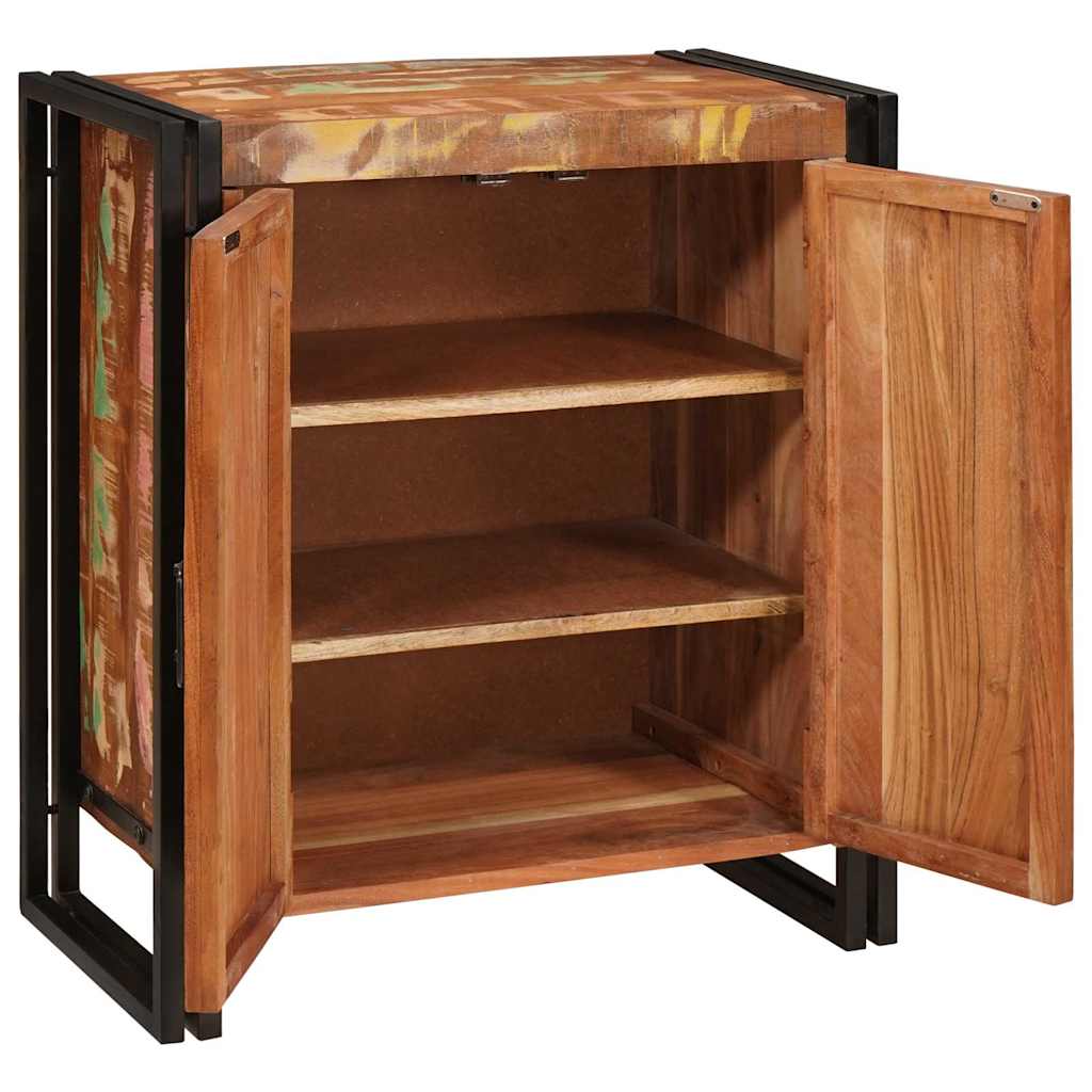 Nattbordskap Flerfarget 66 x 35 x 76 cm gjenvunnet heltre