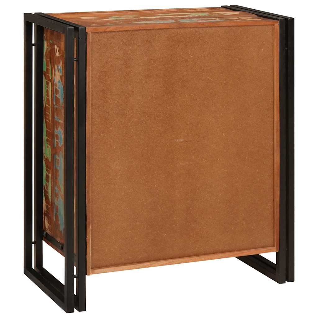 Nattbordskap Flerfarget 66 x 35 x 76 cm gjenvunnet heltre