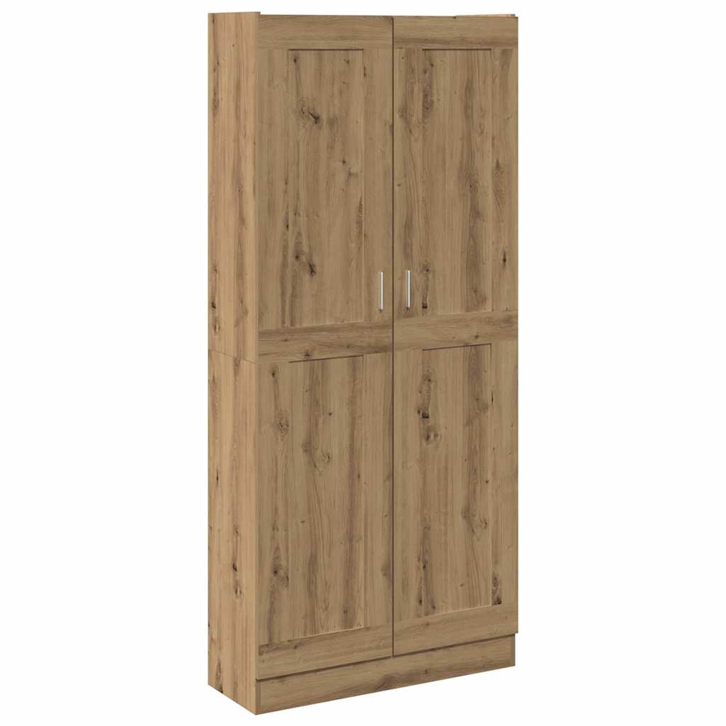 Highboard artisan eik 82,5x30,5x185 cm konstruert tre