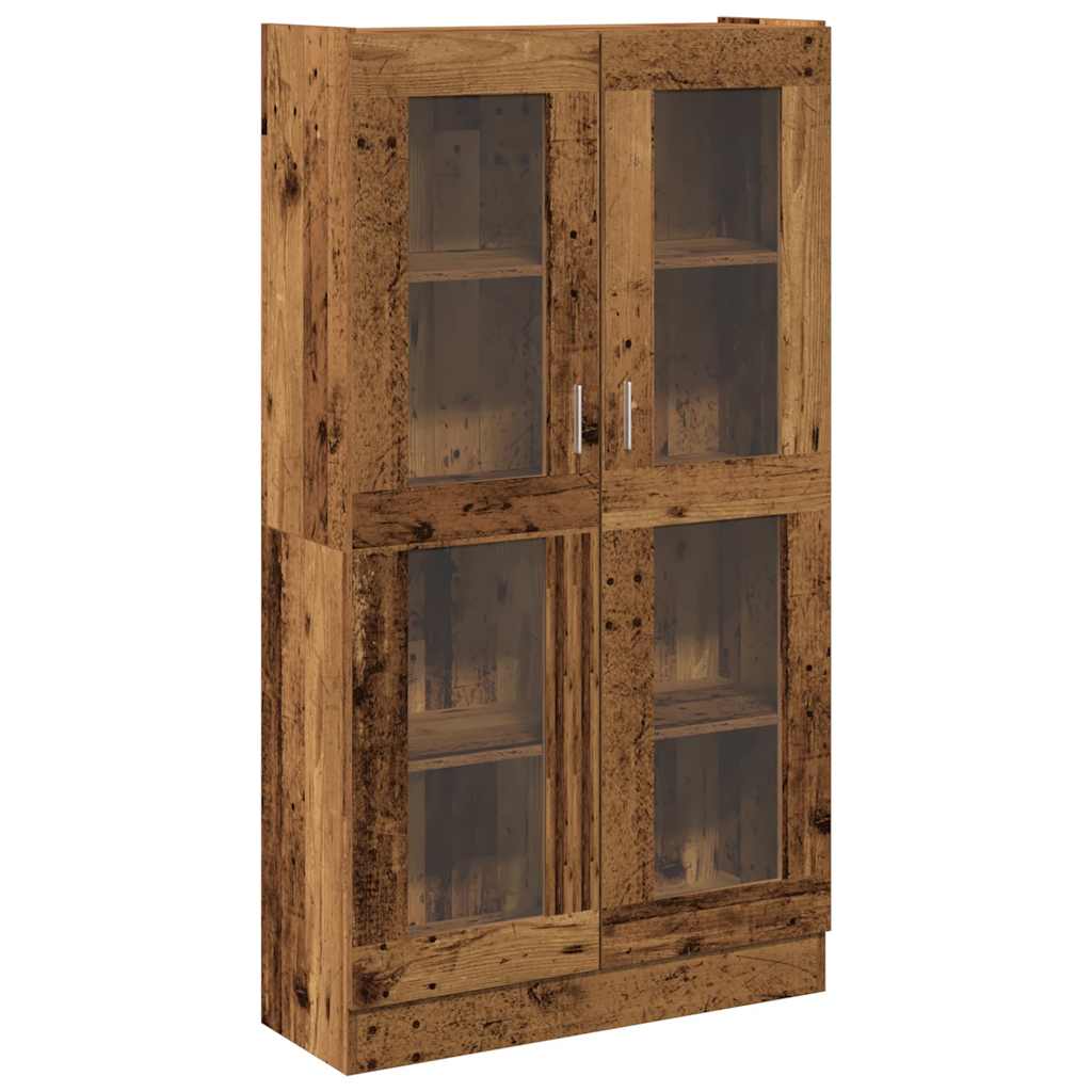 Highboard gammelt tre 82,5x30,5x150 cm konstruert tre