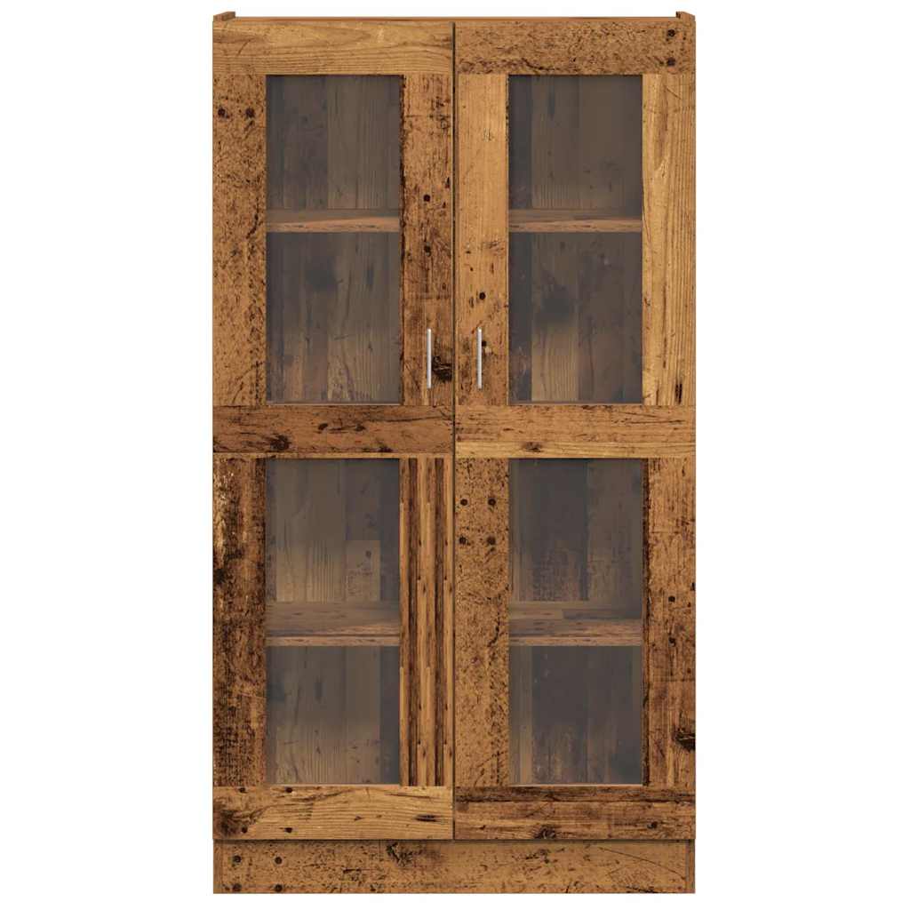 Highboard gammelt tre 82,5x30,5x150 cm konstruert tre