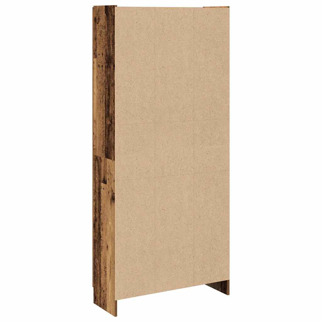 Highboard gammelt tre 82,5x30,5x185 cm konstruert tre