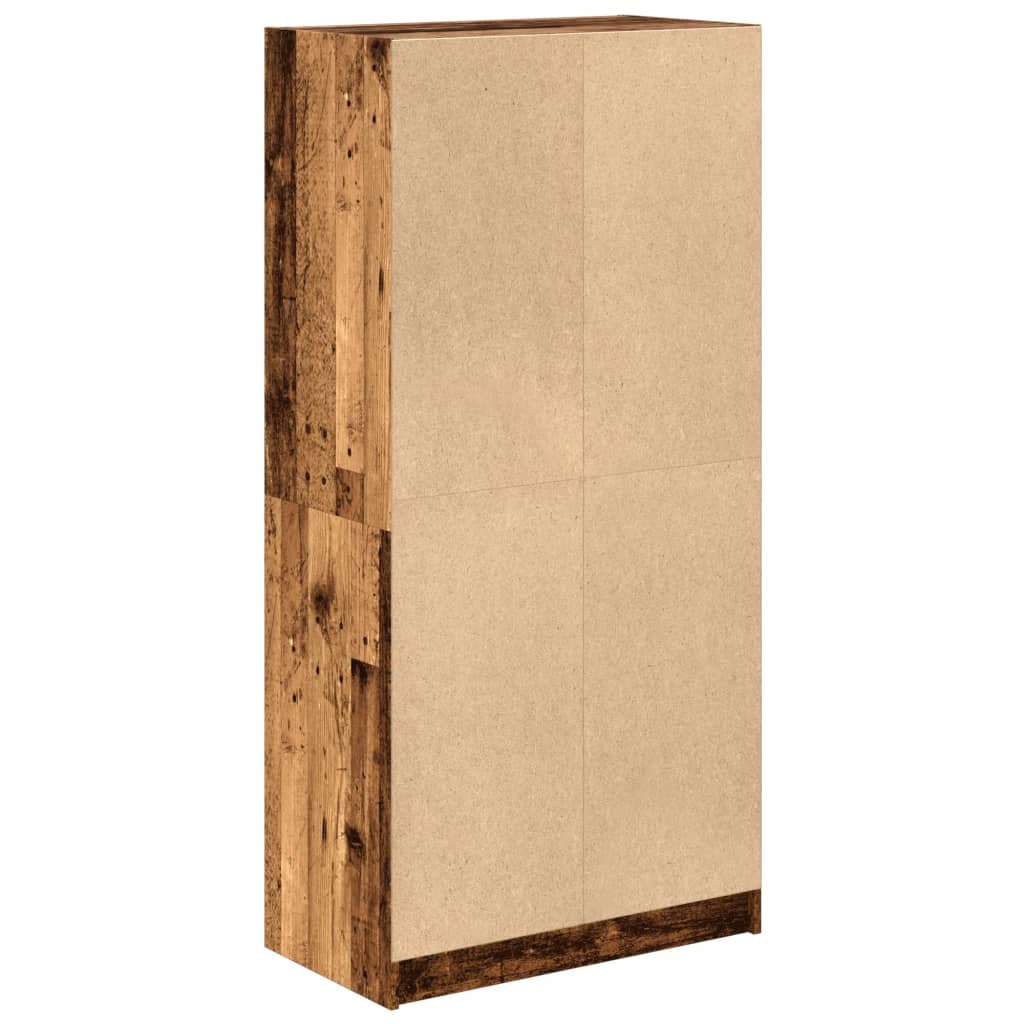 Highboard med dører gammelt tre 68x37x142 cm konstruert tre vidaXL