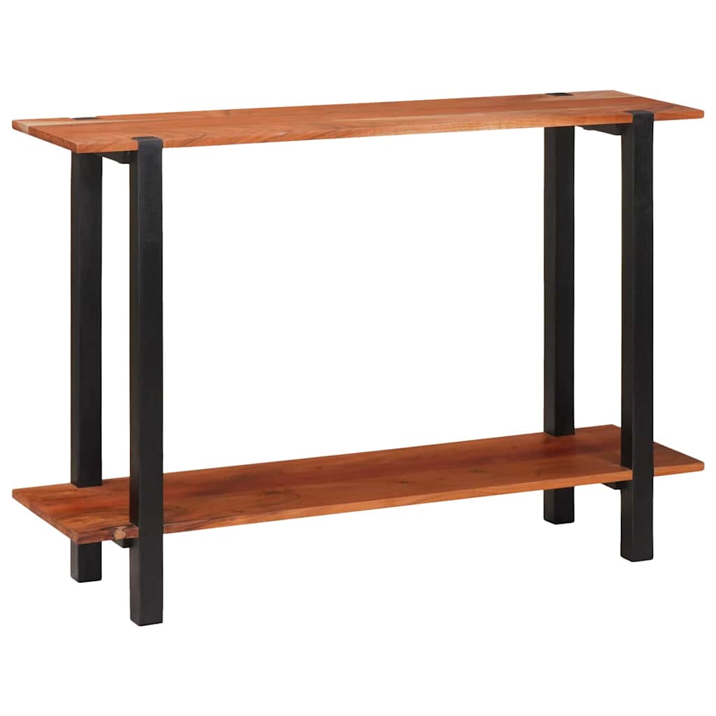 Konsollbord med hylle Brun og svart 110 x 30 x 75 cm