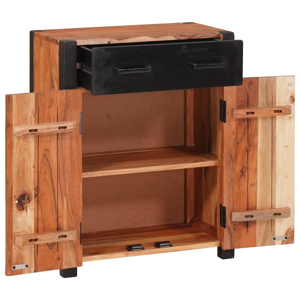 Serviesskap med skuff Brun 55 x 30 x 75 cm Solid akasietre