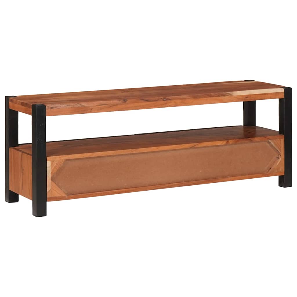 Medieskap med skuff Brun 110 x 30 x 40 cm Solid akasietre