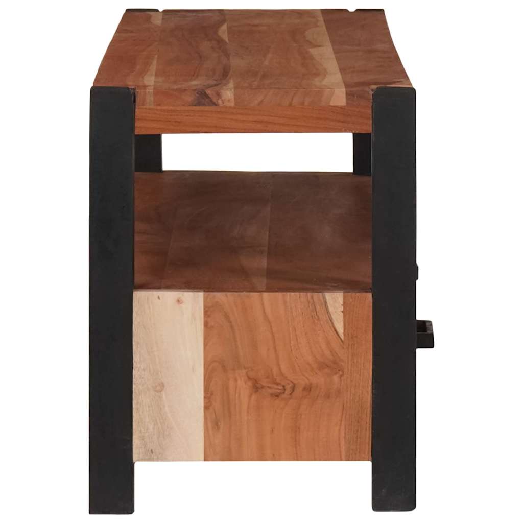 TV-skap med skuff med hylle Brun 110 x 30 x 40 cm heltre akasie