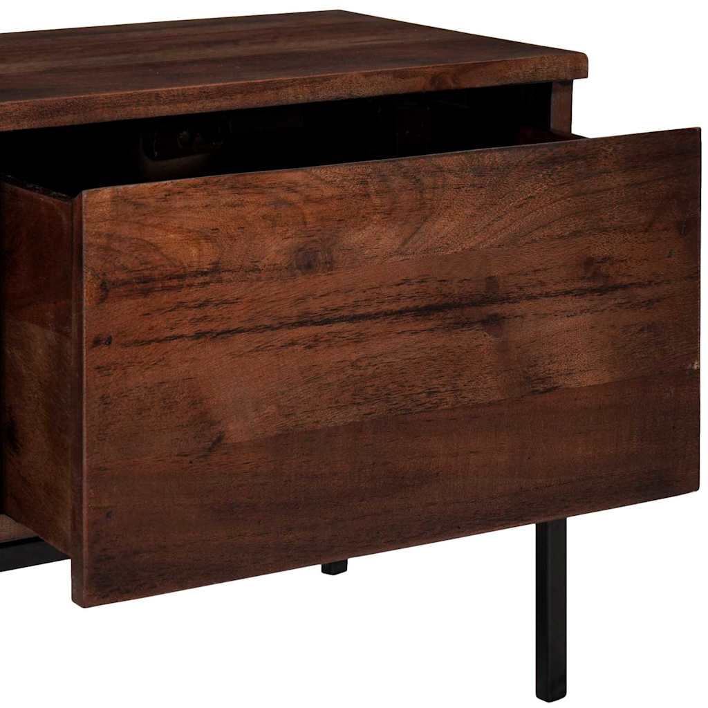 TV-skap med skuff honningbrun 110 x 30 x 36 cm heltre akasie
