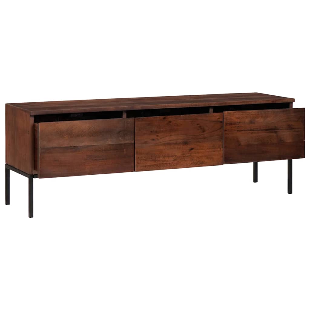 TV-skap med skuff honningbrun 110 x 30 x 36 cm heltre akasie