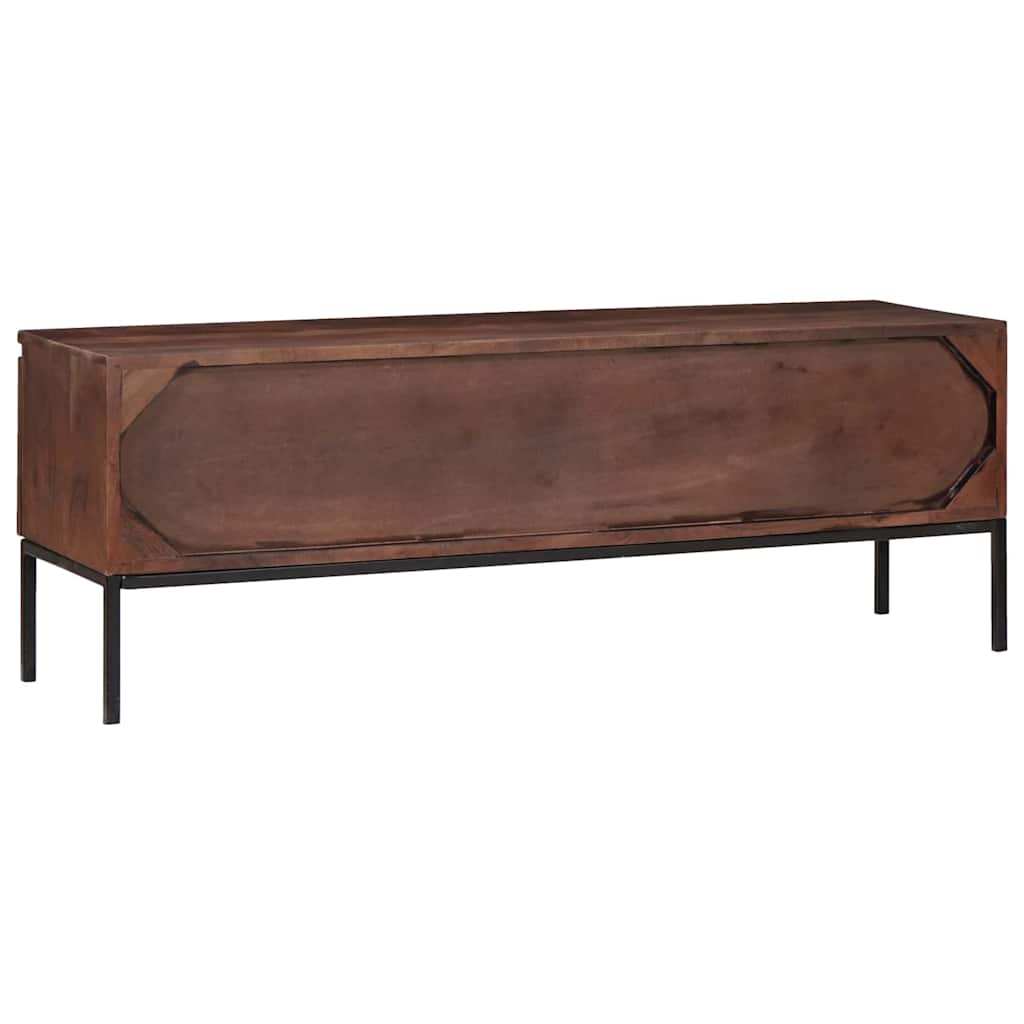 TV-skap med skuff honningbrun 110 x 30 x 36 cm heltre akasie