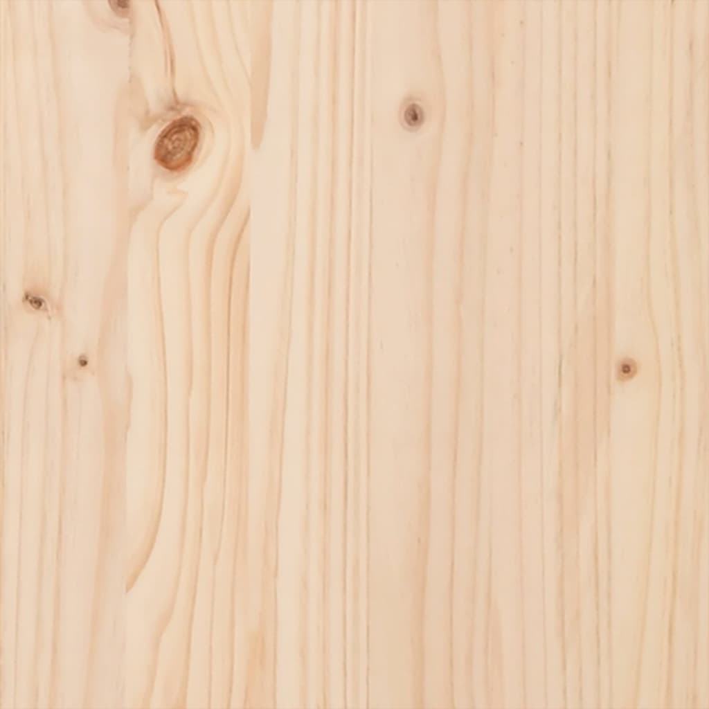 Seng med bokhylle uten madrass 180x200 cm heltre furu