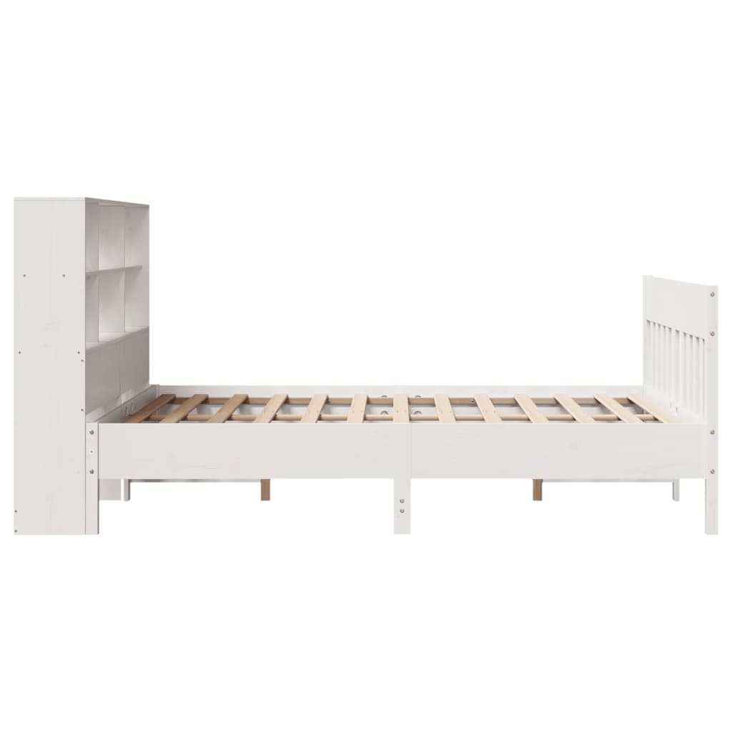 Sengeramme uten madrass hvit 160x200 cm heltre furu