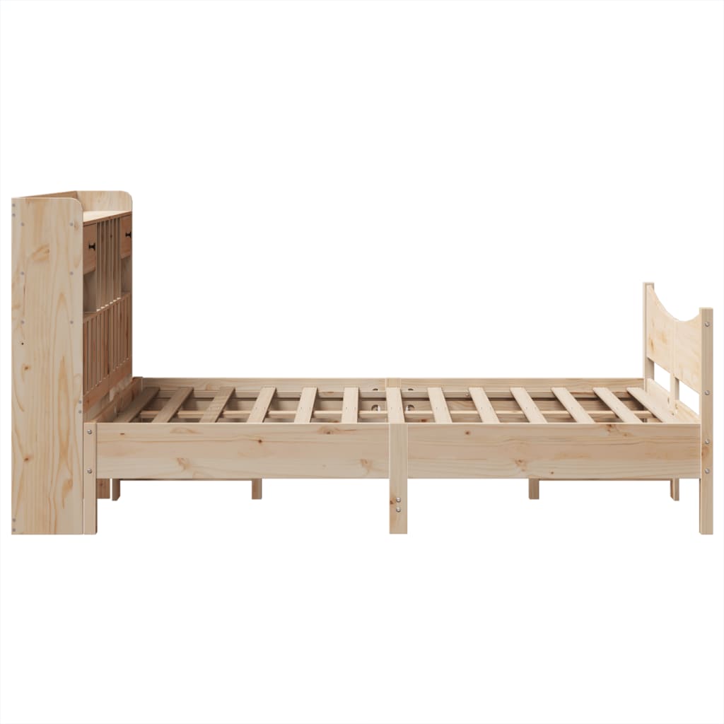 Sengeramme uten madrass hvit 135x190 cm heltre furu