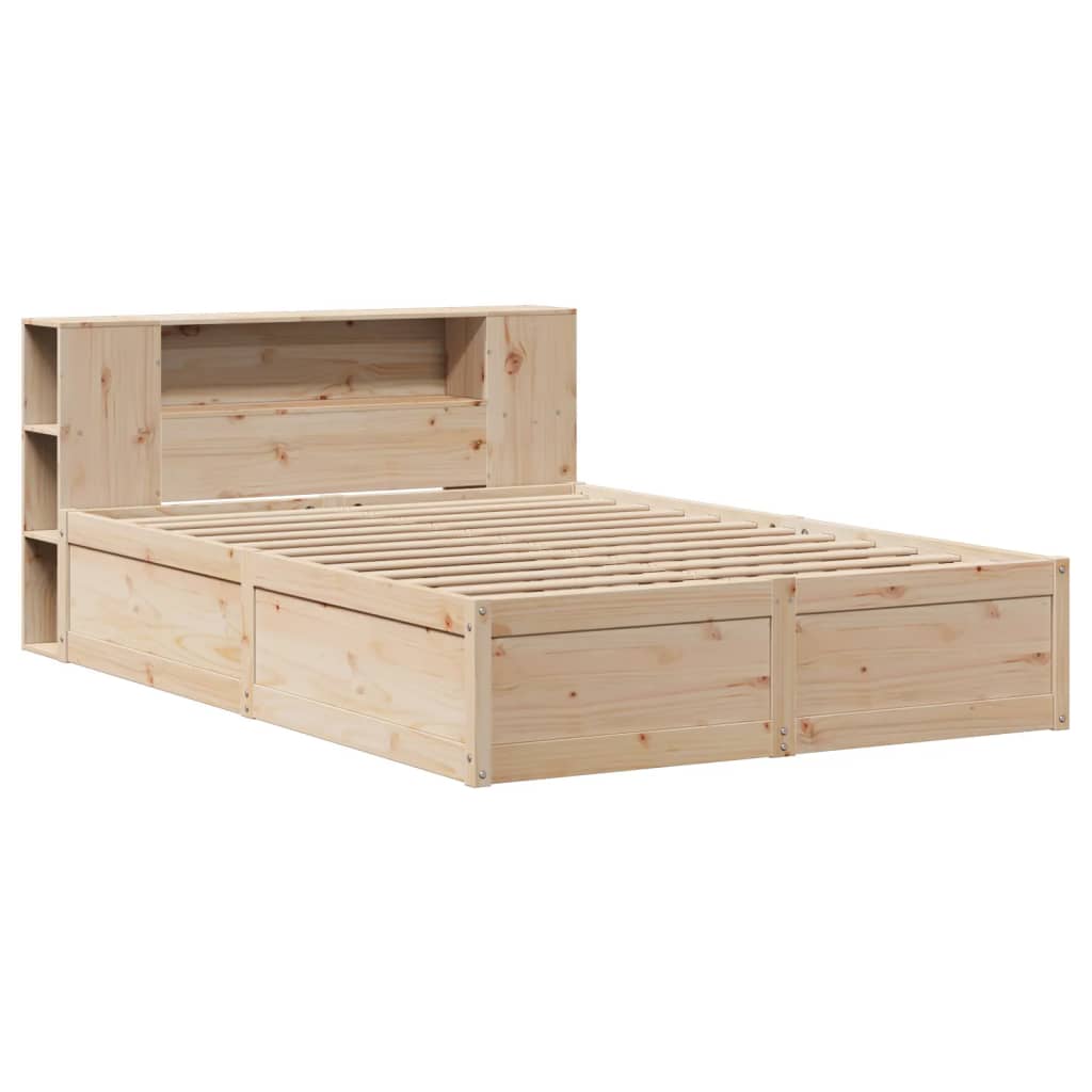 Sengeramme uten madrass hvit 135x190 cm heltre furu